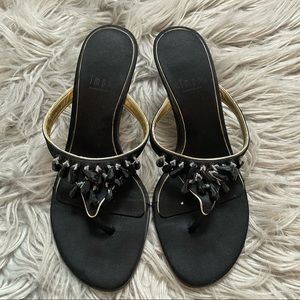 Women’s Black Beaded Sandal